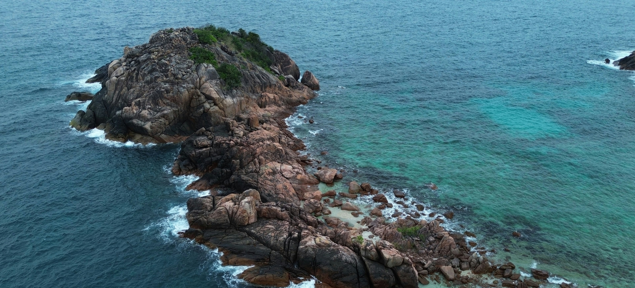 Turquoise water and island getaway